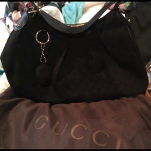 Gucci black hobo bag